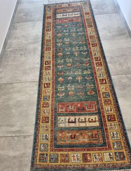 Echter Orientteppich, handgeknüpft, reine Wolle, Maße 255 x 82 cm, sehr guter Zustand - Schwerin