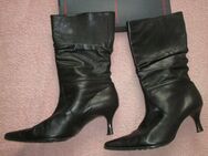 NEU * Echt- Leder * Schlupf * High-Heels * Stiefel Stiefeletten "Peter Kaiser" Original * Gr. 37½ * 37,5/ * 4½ * schwarz * black * Gothic * - Riedlingen