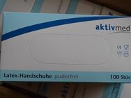 5x 100 Stück Einmal Handschuhe Aktivmed Latex Puderfrei Größe M - Mönchengladbach