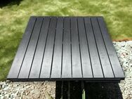 Gartentisch robuster Beistelltisch 75x75x72 cm, schwarz // B Ware - Bamberg