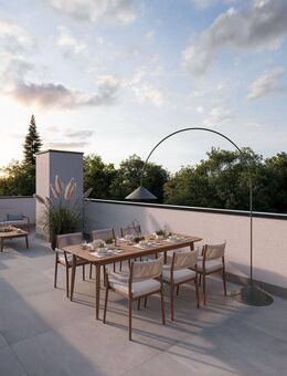 NEUBAU: Moderne DG-Wohnung mit 4,5 Zimmer und Dachterrasse über Dachausstieg - München