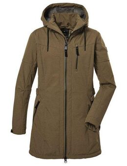 G.I.G.A. DX by killtec Softshellparka GW 46 WMN SFTSHLL PRK Softshell Parka mit Teddyfell, abzippbare Kapuze, 8.000 mm Wassersäule