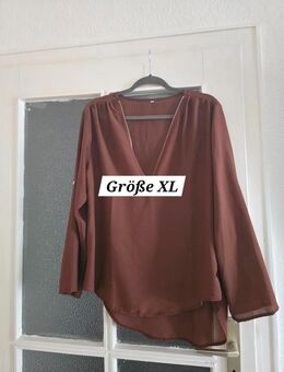 Bluse mit Reißverschluss braun Größe XL - Berlin