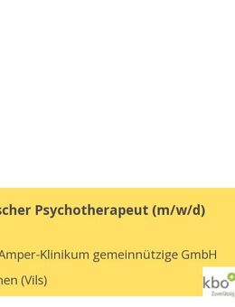 Psychologischer Psychotherapeut (m/w/d) - Taufkirchen (Vils)