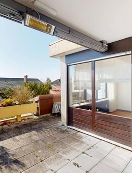 Helle 2-ZKB-Wohnung mit großzügiger Terrasse in ruhiger Lage von Bad Bergzabern - Bad Bergzabern