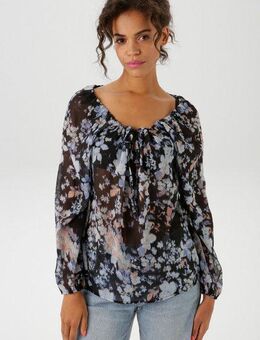 Aniston CASUAL Schlupfbluse mit raffiniertem Cut-Out im Rücken