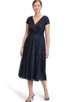 Vera Mont Cocktailkleid Damen Cocktailkleid im Glitzer-Look Stoff