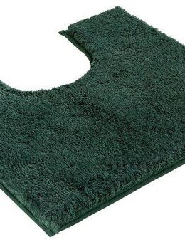 Kleine Wolke Badematte Cloudy, Höhe 24 mm, rutschhemmend beschichtet, fußbodenheizungsgeeignet, Polyester, rechteckig, WC Vorleger mit Ausschnitt, Badteppich, Uni-Farben, besonders weiche Haptik, waschbar