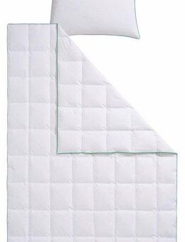 fjödur Daunenbettdecke + Kopfkissen Fee, Füllung: 80% Daunen, 20% Federn, Bezug: 100% Baumwolle