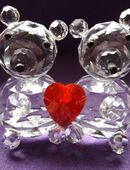 Figur Teddy Bären Paar mit Herz von KOLARZ Vienna in 90489