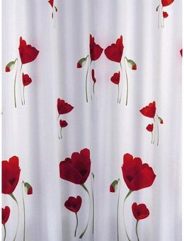 Ridder Duschvorhang Mohn Breite 180 cm, Höhe 200 cm