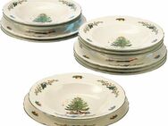 Seltmann Weiden Tafelservice Teller Set, Geschirr-Set Marie-Luise Weihnachten, Advent (12-tlg), 6 Personen, Porzellan, Made in Germany, 12 Teile, für 6 Personen