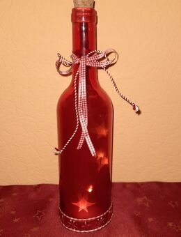 🎄 Handdekorierte LED-Deko-Flaschen – festlich & einzigartig – je 20 € - Walsrode