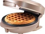 bestron Waffeleisen AMW500 Mini, 550 W, für klassische Waffeln, kleiner Waffelmaker mit Antihaftbeschichtung