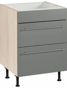 OPTIFIT Kochfeldumbauschrank Bern 60 cm breit, mit 2 Auszügen, mit höhenverstellbare Füße