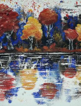 Acrylbild "bunter Herbst" - Dresden