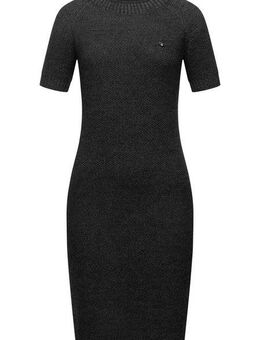Ragwear Strickkleid Kolya kurzärmliges Damen Midikleid in Strickoptik