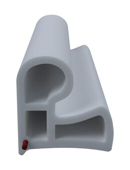 DIWARO Türdichtung SZ104 für Stahlzargen | Dichtung 5 lfm | Farben: weiß, grau, beige | senkrechte Nut | Fachhandelsware, hergestellt in Deutschland - Moers