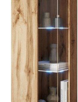INOSIGN Vitrine Kenia, stehend und hängend, Türanschlag wechselbar (1-St) Vitrineschrank mit Glastüren 160 cm Höhe