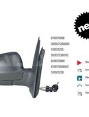 AUSSENSPIEGEL SPIEGEL RECHTS SEAT AROSA VW LUPO MECH 6X1857508 B in 44319