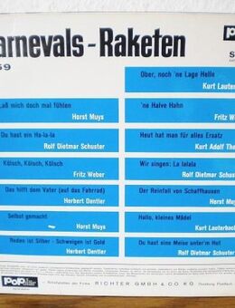 Karnevals-Raketen 1969-Vinyl-LP,Populär/Luxor,Rar ! - Linnich