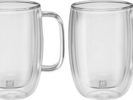 Zwilling Latte-Macchiato-Glas Sorrento Plus, Borosilikatglas, Doppelwandig, Borosilikatglas, 2-tlg., je 450 ml