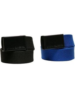 URBAN CLASSICS Hüftgürtel Urban Classics Unisex Canvas Belt Kids 2-Pack
