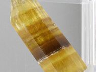 Mineralien Edelstein – 1 schöne - FLUORIT SPITZE Gelb 69mm in A-Qualität ( SPZ-144 ) - Colditz