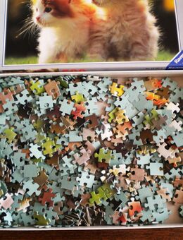 Ravensburger-Puzzle-Schmusekätzchen-500 Teile,2001,ca. 49x36 cm - Linnich