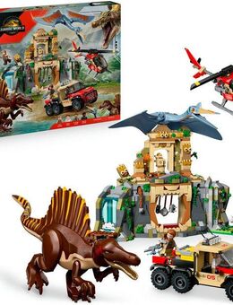 LEGO® Spinosaurier & Quetzalcoatlus: Hubschrauber-Einsatz (76976) Konstruktionsspielsteine, (984 St), LEGO Jurassic World, Made in Europe
