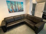 Ecksofa Rolf Benz Leder schwarz - Haan Zentrum