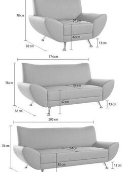 INOSIGN Polstergarnitur Saltare elegant und komfortabel, OTTOs Choice, 3-2-1, (3-tlg)