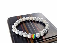 Armband Mehrfarbig Lavasteinoptik Regenbogen Naturstein Weiß 9,90 €* - Villingen-Schwenningen