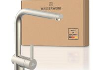 WASSERWERK Spültischarmatur WK 4, Wasserhahn, Küche, Einhebelmischer 360° schwenkbar, Cold-Start-Funkt., geräuscharm