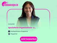 Spezialist:in Organisations- und Prozessberatung (m/w/d), Abt. Organisation und IT - Wuppertal