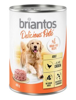 Sparpaket Briantos Delicious Paté 24 x 400 g - Huhn