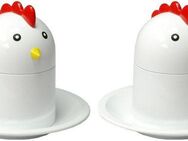 GSD HAUSHALTSGERÄTE Eierköpfer, (Set, 2-tlg), Kunststoff, Chicken-Design