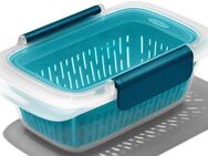 OXO Good Grips Lunchbox Prep and Go, Kunststoff, Silikon, (1-tlg), 450 ml, mit Korb zum Abspülen von Lebensmitteln