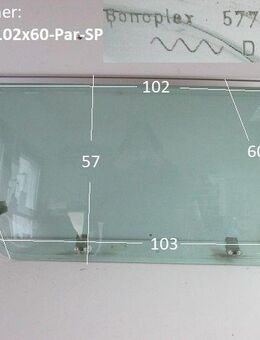 Wohnwagenfenster Bonoplex 5777/5000 D231 ca 102 x 60 Parallelogram (Lagerware -> Neue Ware mit Lagerspuren) Fendt / Tabbert Sonderpreis - Schotten Zentrum