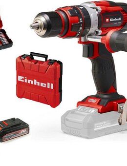 Einhell Akku-Schlagbohrschrauber TE-CD 18/48 Li-i Kit, (Set), Power X-Change, Inkl. 2 Akkus, Koffer und Zubehör
