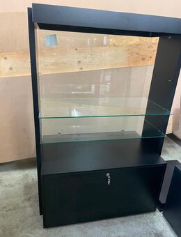 Vitrinenschrank mit Schublade schwarz - München