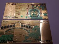 1000 Euro Gold Banknote (farbig) >>>> DEKO / Sammeln <<<<< - Mönchengladbach