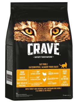 Crave Trockenfutter Katze mit Truthahn & Huhn - 7 kg