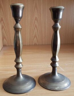 g19) 2x Messing Kerzenständer Kerzenhalter Kerzenleuchter Leuchter ; Dekoration Vintage - Garbsen
