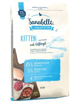 Sparpaket Sanabelle 2 x 10 kg - Kitten mit Geflügel