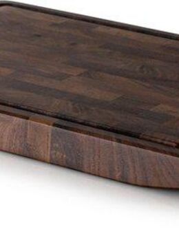 Continenta Tranchierbrett Walnuss, Stirnholz, Holzwerkstoff, (1-St), mit Saftrille und großer Auffangmulde