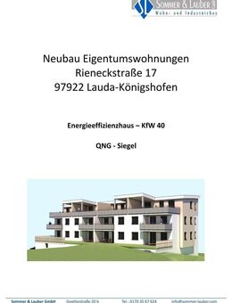 Energieeffiziente 2-Zimmer-Eigentumswohnung 10 - KfW-40-Standard + QNG-Siegel - Lauda-Königshofen