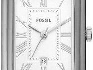 Fossil Quarzuhr RAQUEL ES5221, Armbanduhr, Damenuhr, Datum, analog, Edelstahlarmband