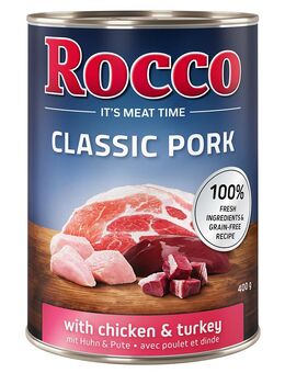 Sparpaket Rocco Classic Pork 24 x 400g Huhn & Pute
