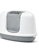 Savic Nestor Corner Katzentoilette – geschlossen, weiß/grau, neu in 10115